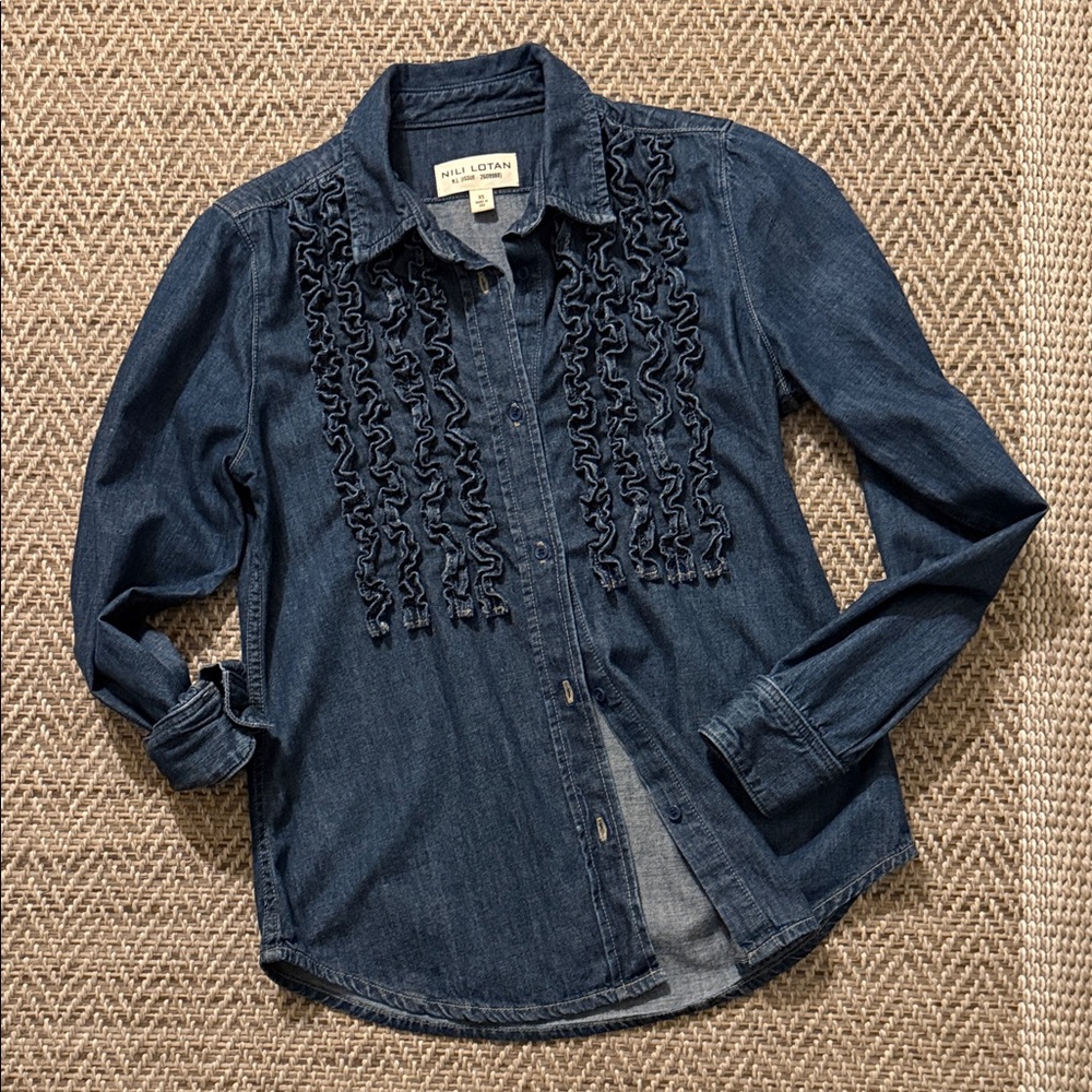 Nili Lotan LEXA DENIM SHIRT Button-Up
